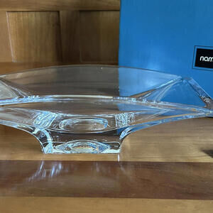 Nambe 11.5" Planar Crystal Bowl Designed by Karim Rashid 5107 Large MIB